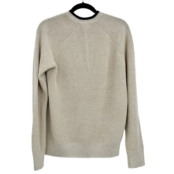 ATM Cotton & Cashmere Blend Ribbed Pullover Sweater Crewneck Size M NWOT